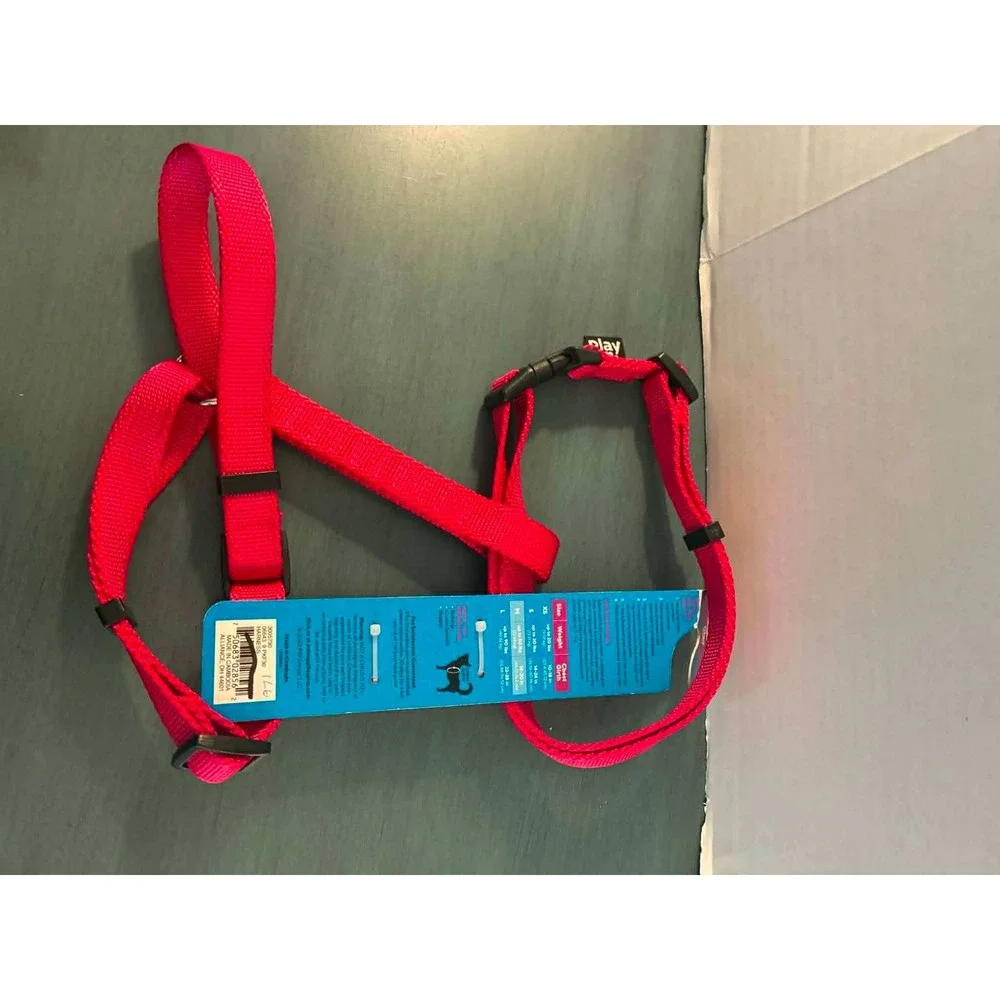 Play On Dog Harness Medium Pink New Adjustable Nylon Step-In Pet Vest 20-50 lbs